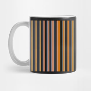 Orange and black stripe pattern Mug